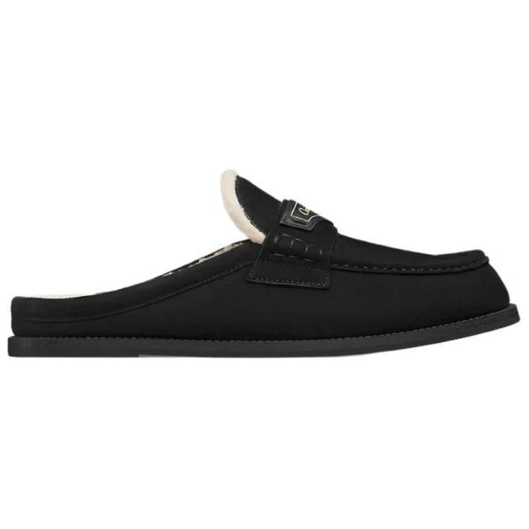 DIOR Boy Wrap-toe Slippers Women's Black