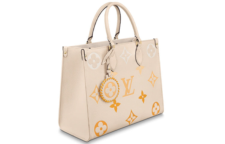LOUIS VUITTON Onthego Mm Cream/Saffron