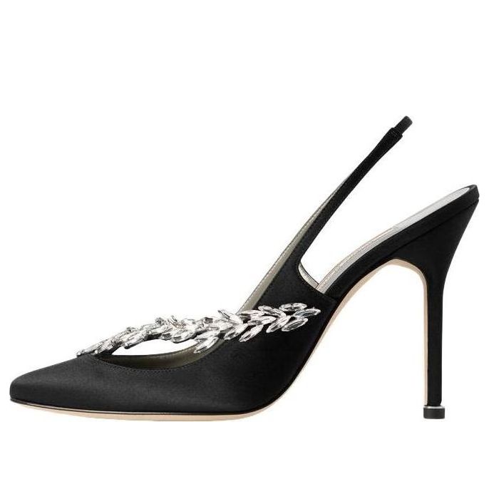 (WMNS) Balenciaga Manolo Blahnik Slingback 'Black' A0024NW1WM81089