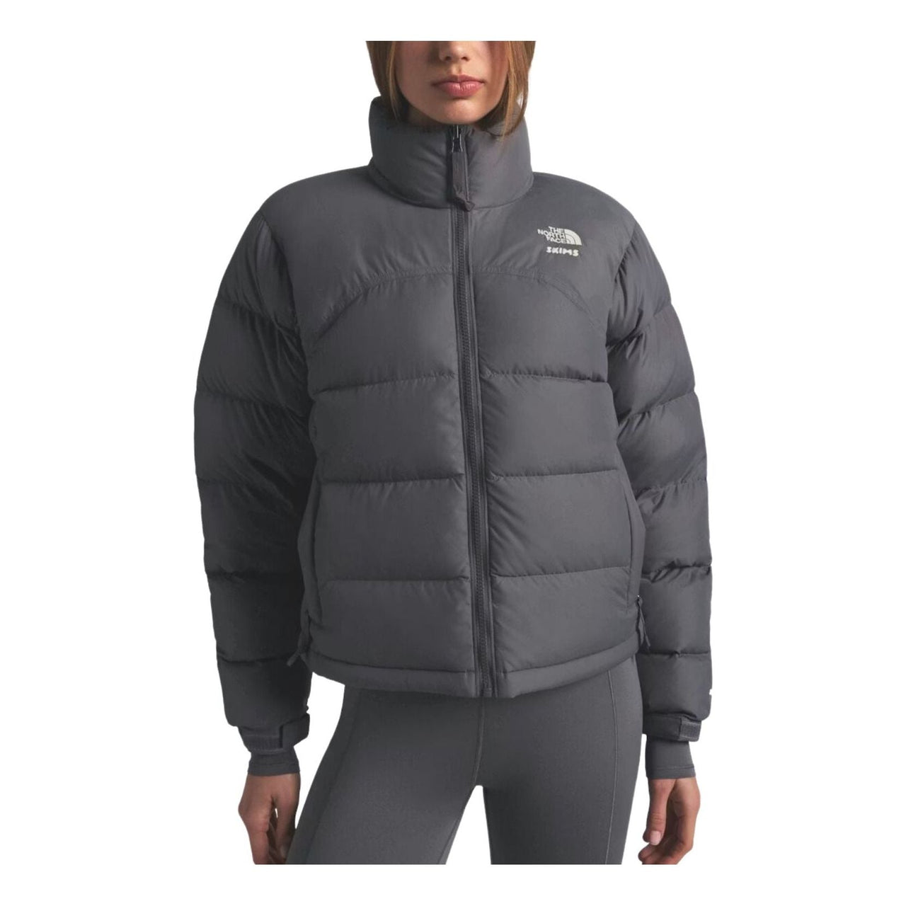 The North Face x SKIMS FW25 2000 Retro Nuptse Jacket 'Gunmetal' NF0A82Z5-T8L