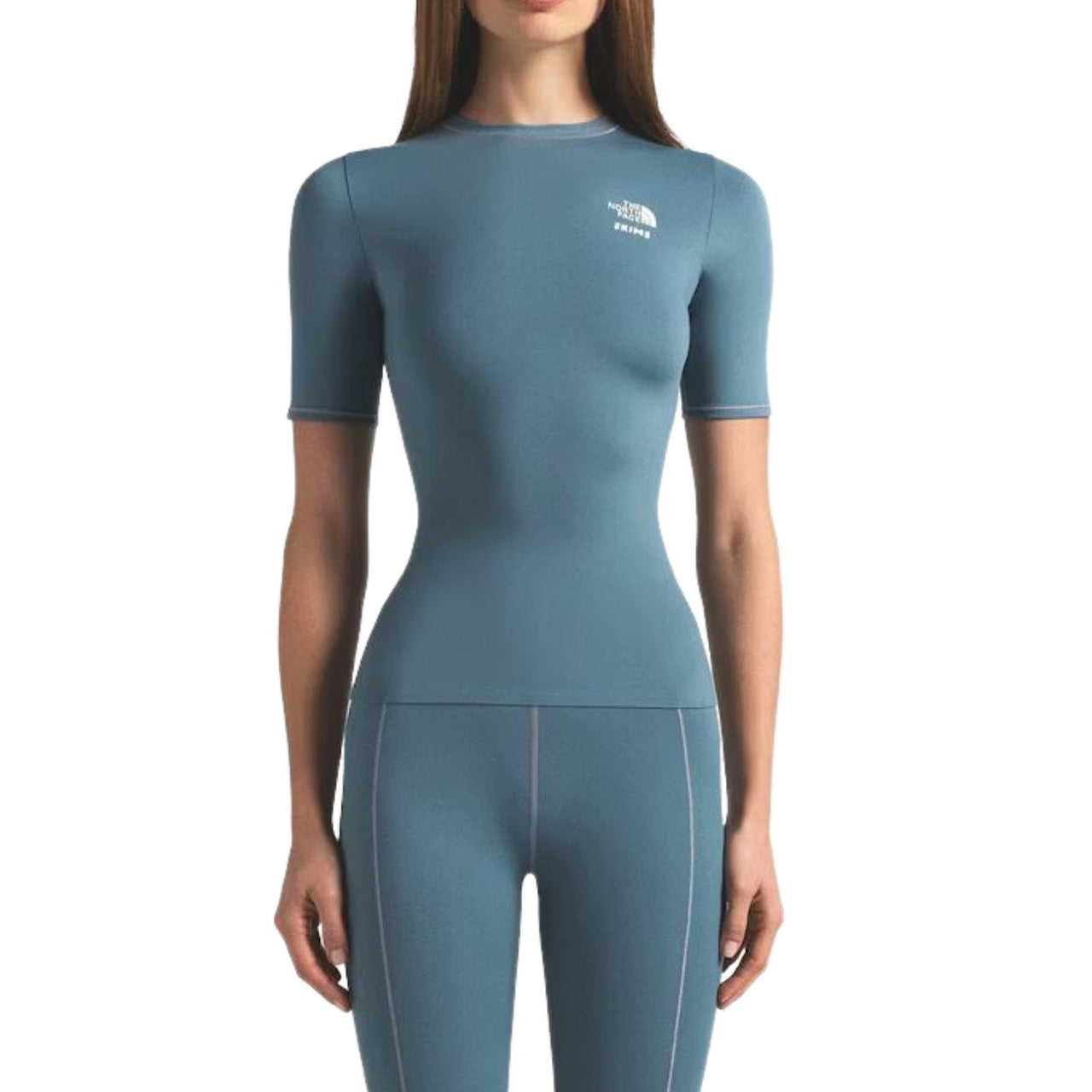 (WMNS) The North Face x SKIMS FW25 Refina Short Sleeve Top 'Kyanite' NF0A8JJQ-T8Q