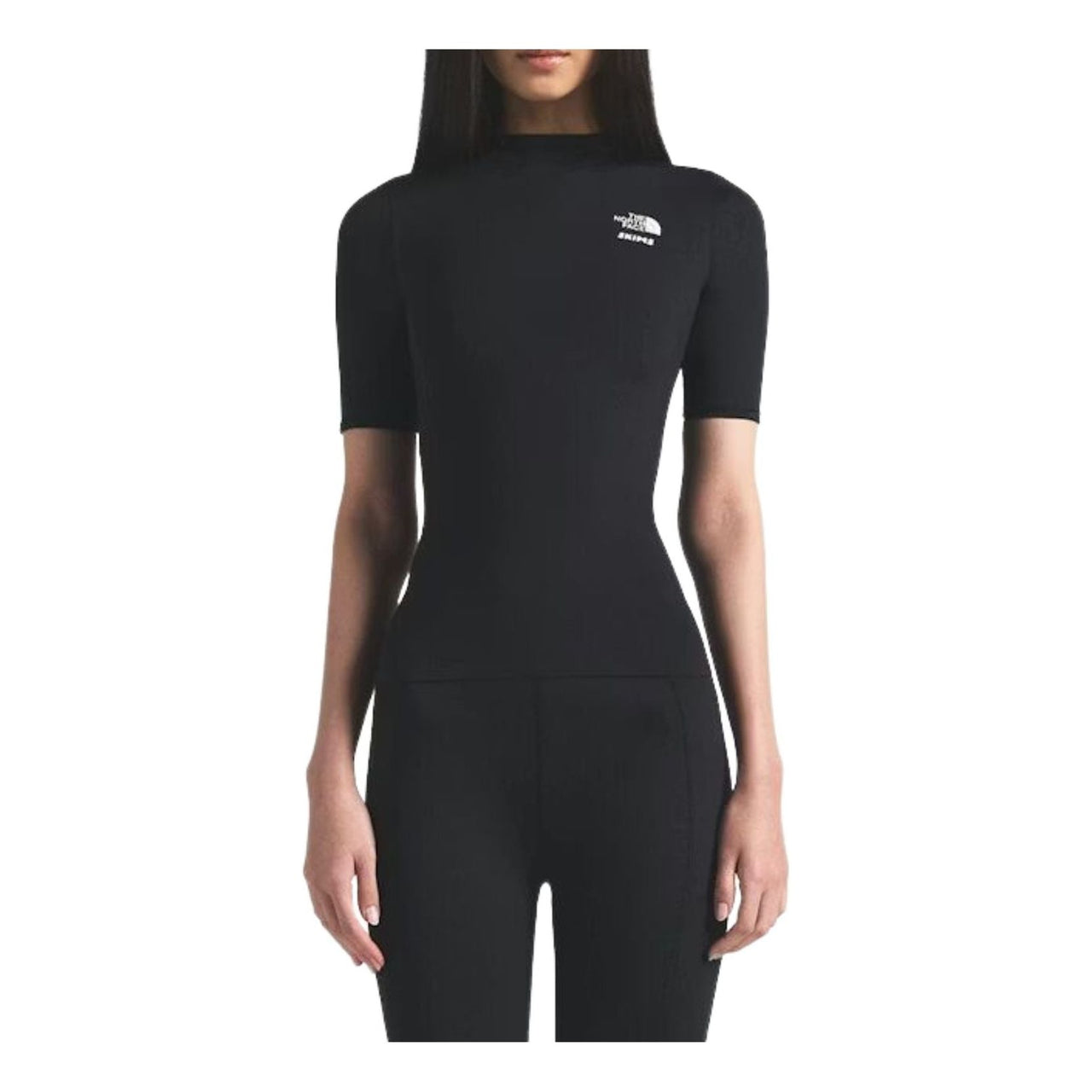 (WMNS) The North Face x SKIMS FW25 Refina Short Sleeve Top 'Onyx' NF0A8JJQ-I3X