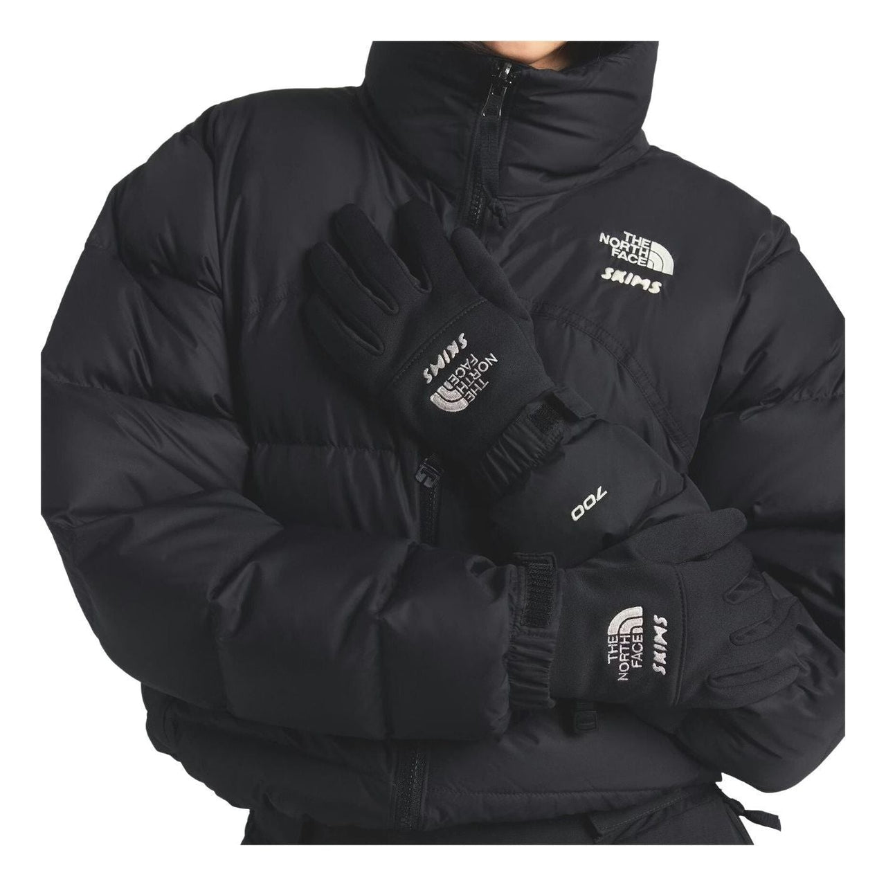 (WMNS) The North Face x SKIMS FW25 Gloves 'Onyx' NF0A8JJUI3X