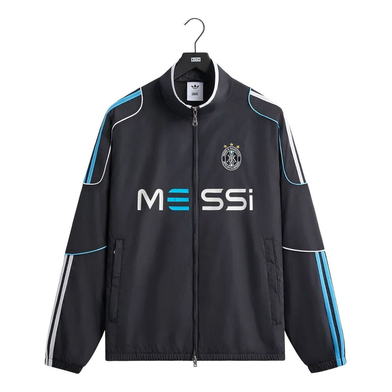 KITH x Messi for adidas Football Nylon Track Jacket 'Black' ADKR0056