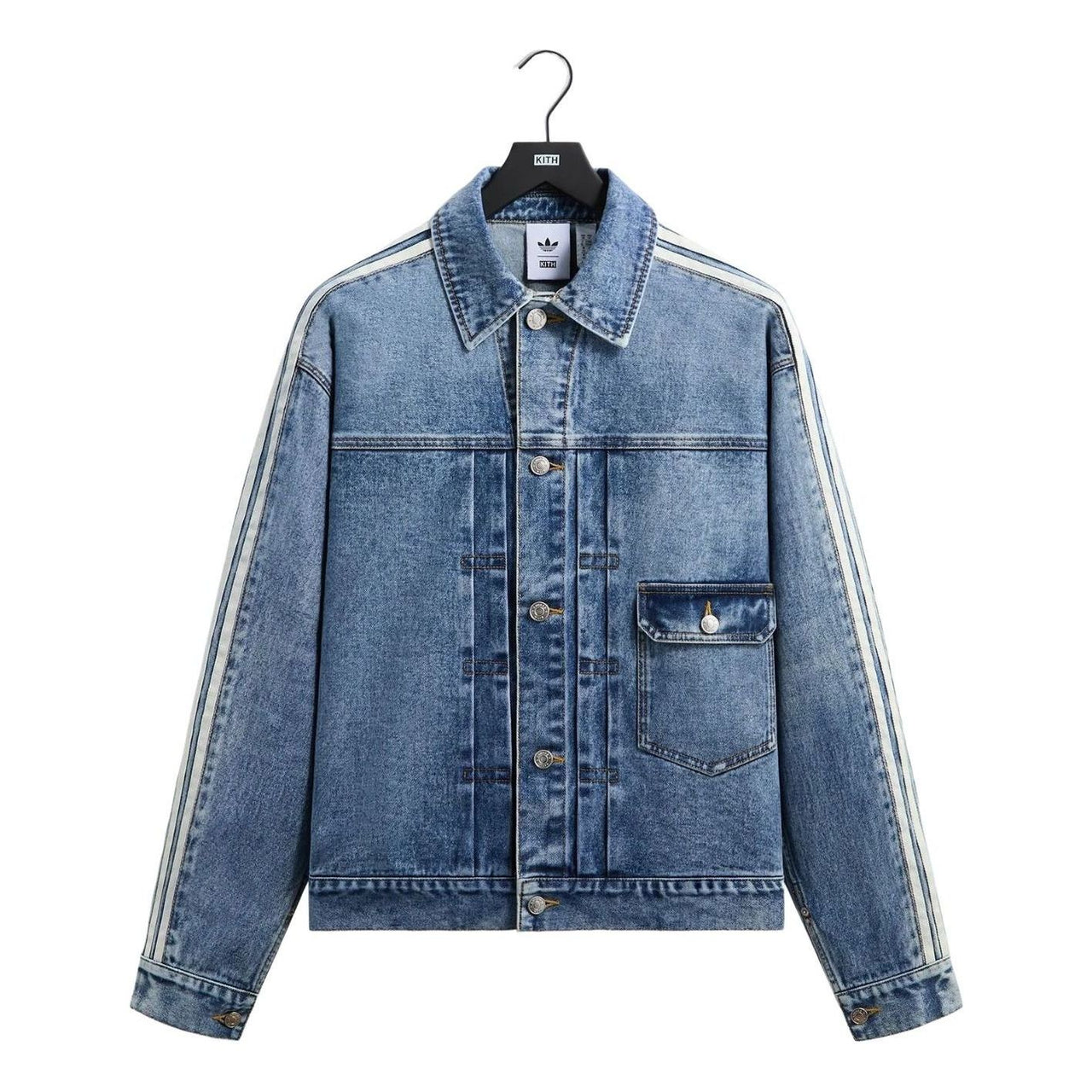 KITH x Messi for adidas Football Denim Jacket 'Aurora Ink' ADKR0106