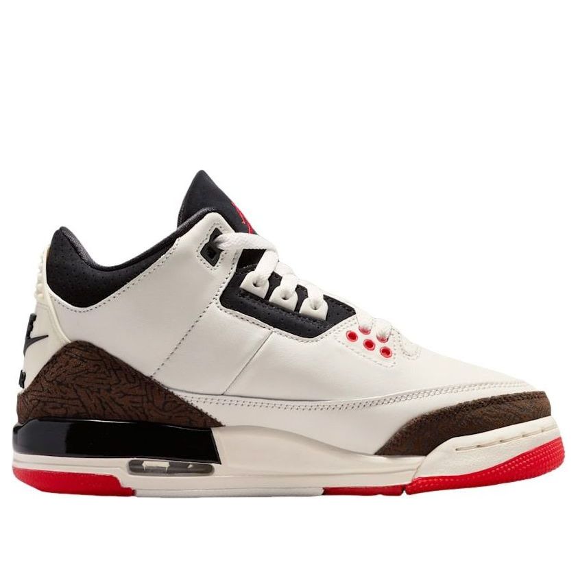 (GS) Jordan 3 Retro 'Sail Black University Red Pale Ivory Palomino' DM0967-103