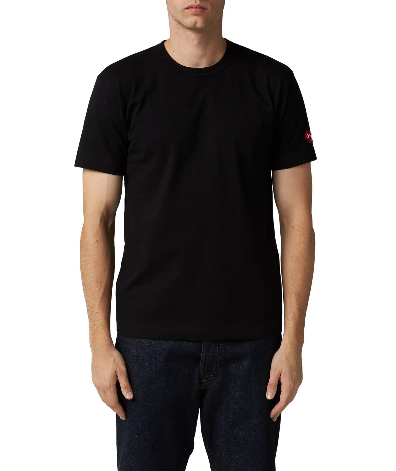 COMME des GARCONS PLAY FW25 Double Heart T-Shirt 'Black' AZ-T328-051-1