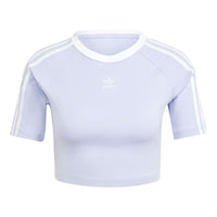 (WMNS) adidas Adicolor 3-Stripes Baby T-shirt Asia Sizing 'Violet Tone' IP0658