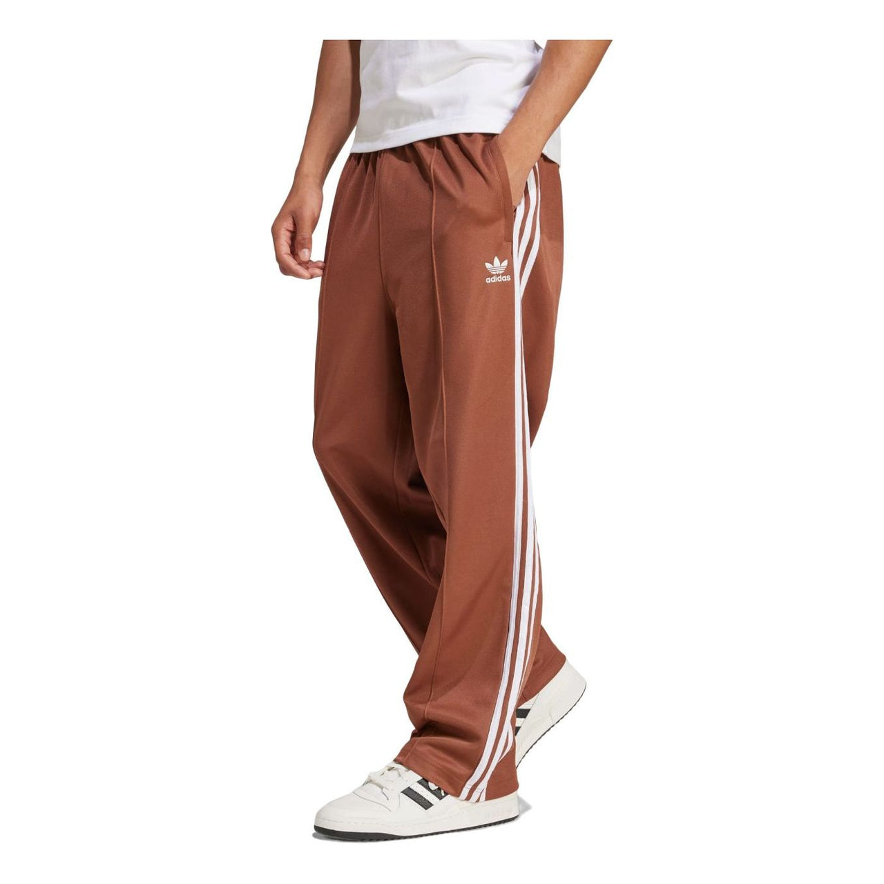 adidas Adicolor Baggy Fit Firebird Track Pants Asia Sizing 'Preloved Brown' IZ2476