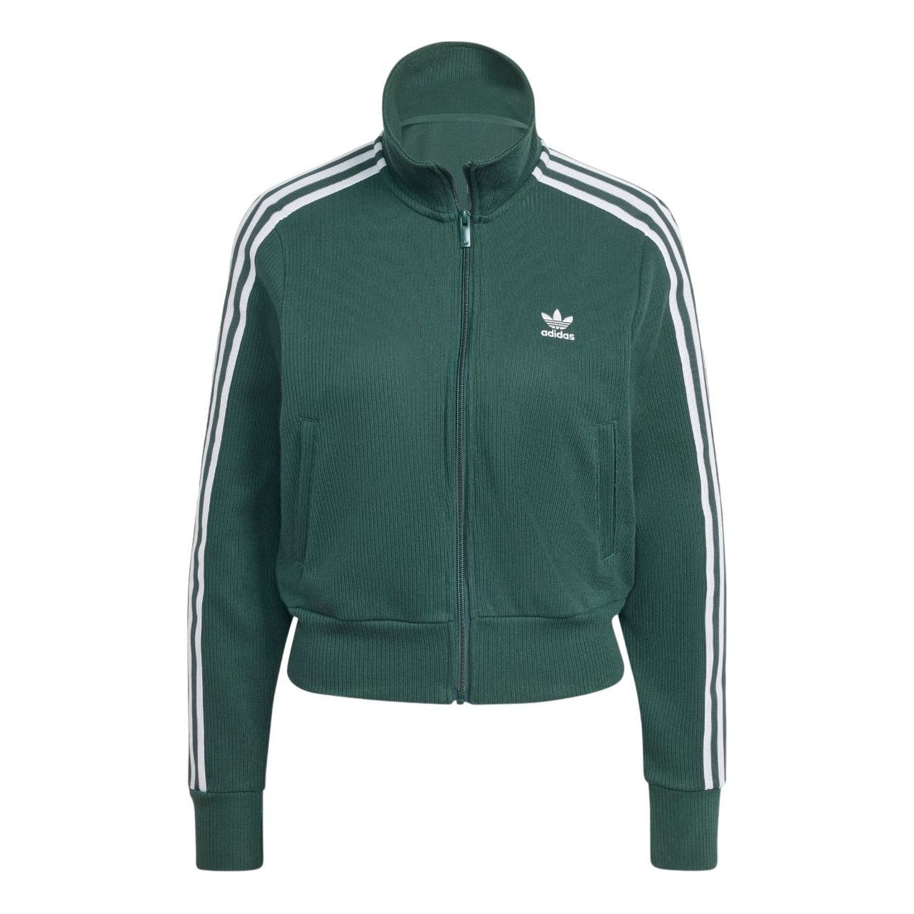 (WMNS) adidas Adicolor Knit Top Asia Sizing 'Mineral Green' IW3162