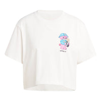 (WMNS) adidas Adidorable Cropped T-shirt Asia Sizing 'White' IT5366