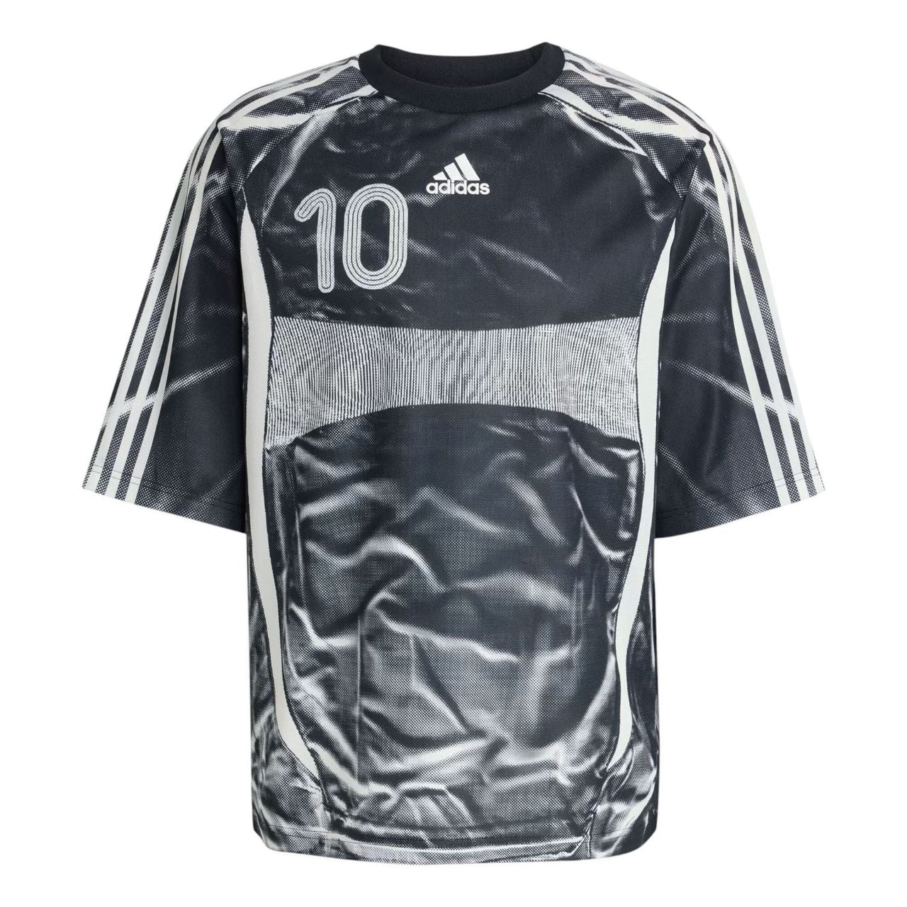 adidas Adilenium Season 4 Teamgeist Printed Jersey Loose Fit 'Black' KF8522