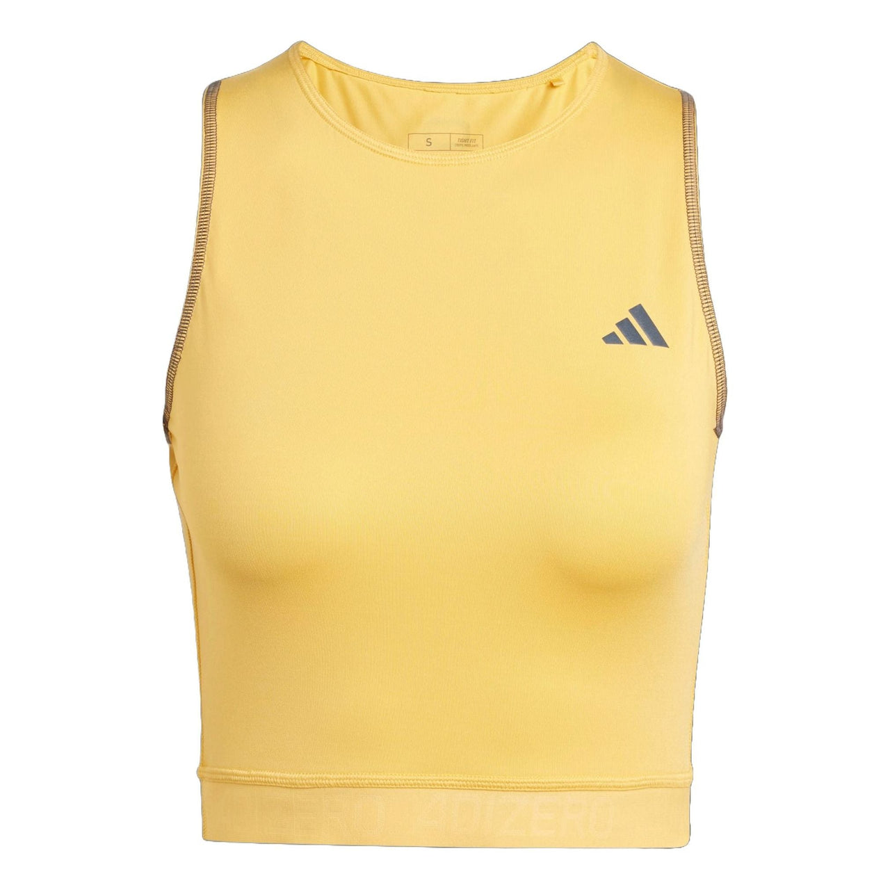 (WMNS) adidas Adizero Running Crop Tank Asia Sizing 'Yellow' IN1171
