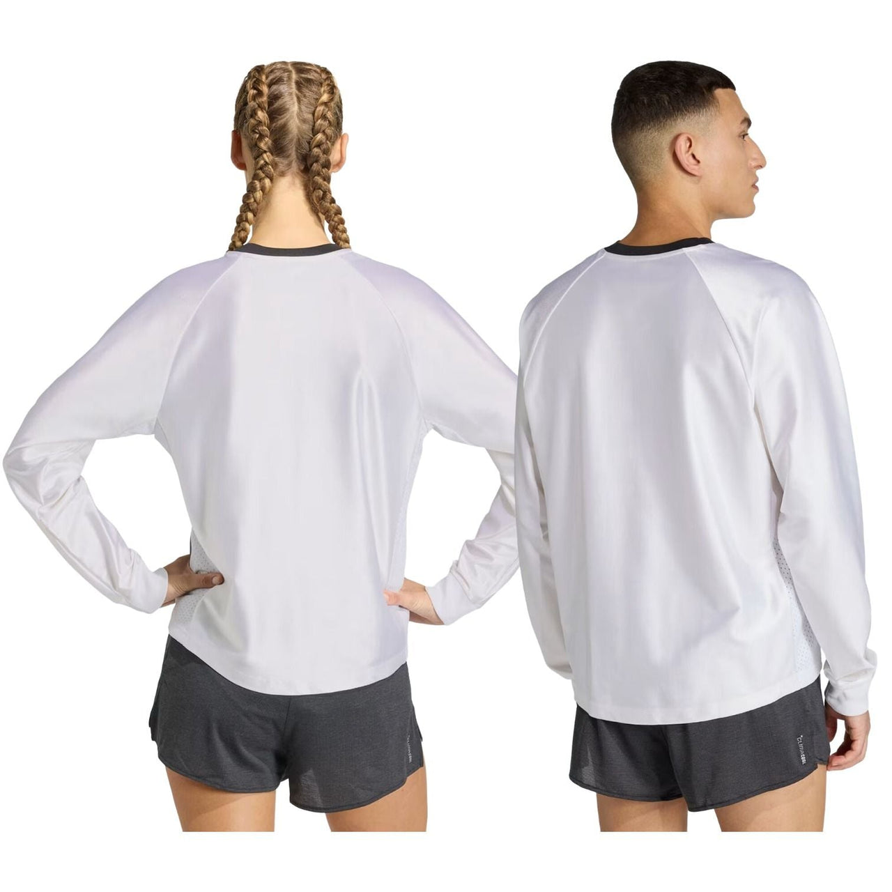 adidas All Time Classics Longsleeve T-shirt 'White Black' KF7465