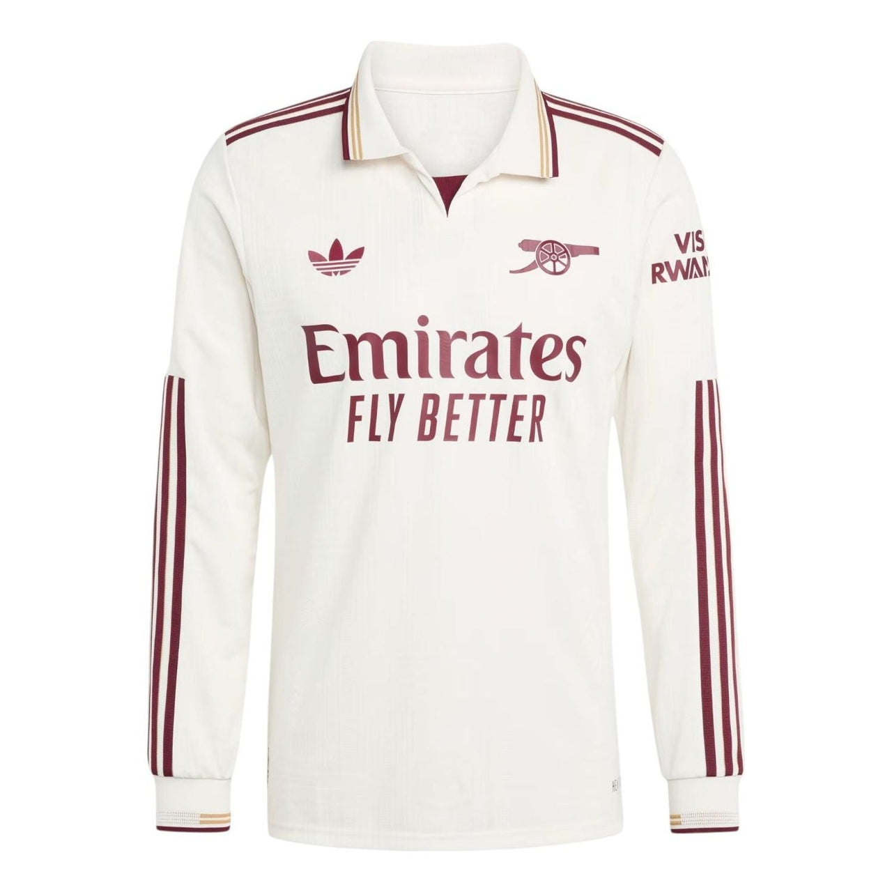 adidas x Arsenal 25/26 Third Authentic Jersey Slim Fit Asia Sizing 'Cloud White' JJ1898