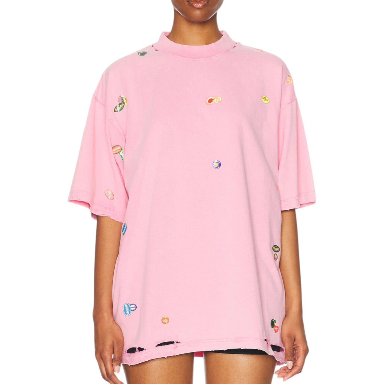 Balenciaga Oversized T-Shirt 'Faded Dirty Pink' 787349TRVS49568