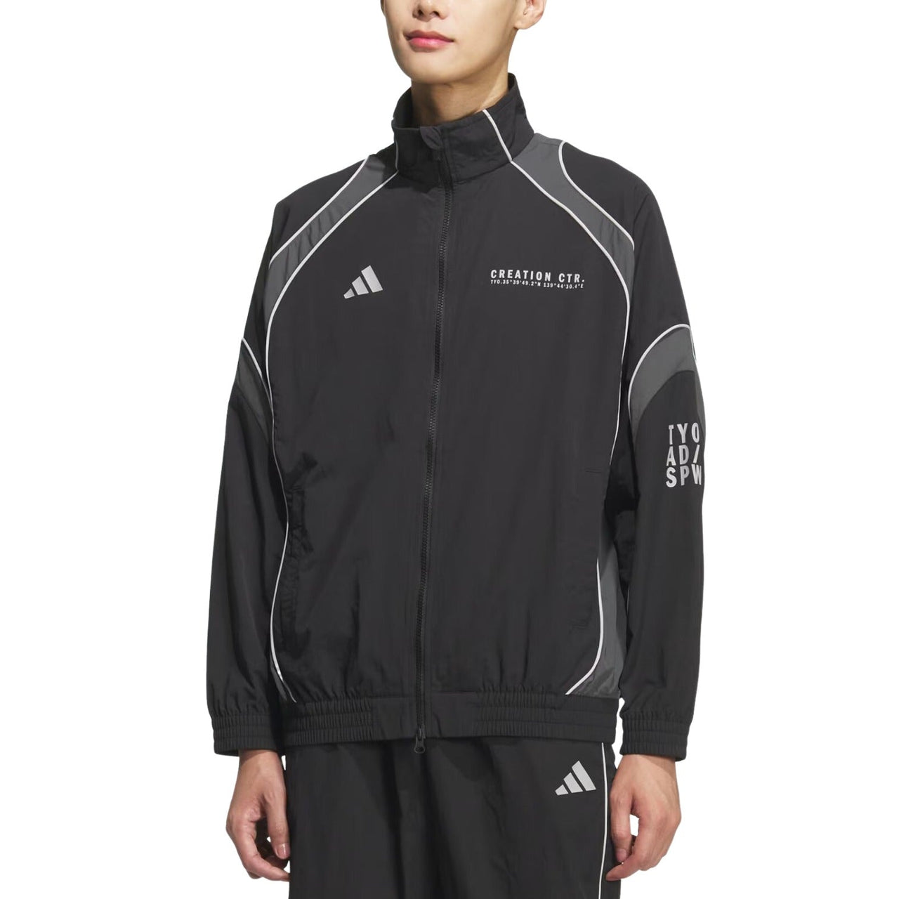 adidas BL Wov Jacket 'Black Grey Six' KF1333
