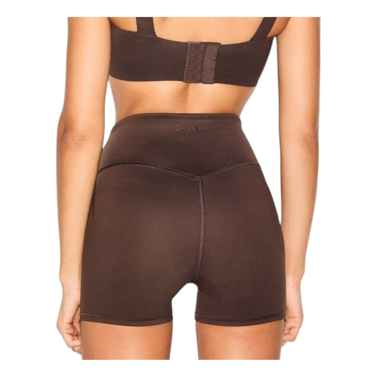 (WMNS) Nike x SKIMS Matte High-Waisted 5" Biker Shorts 'Dark Sepia' BOBKS7022W-DSP