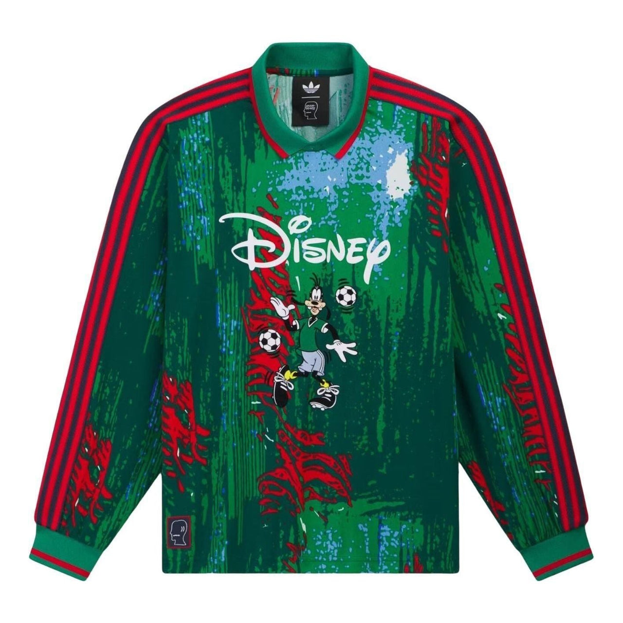 adidas x Brain Dead x Disney Long Sleeve Jersey Asia Sizing 'Red Bold Green Blue' KR5177