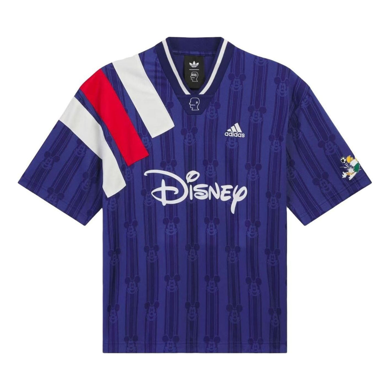 adidas x Brain Dead x Disney Football Jersey Asia Sizing 'Victory Blue' KR5194