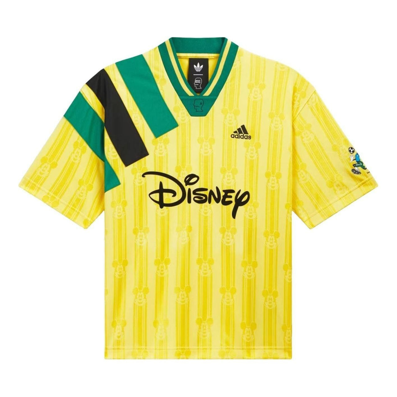 adidas x Brain Dead x Disney Football Jersey Asia Sizing 'Bold Gold' KR5195