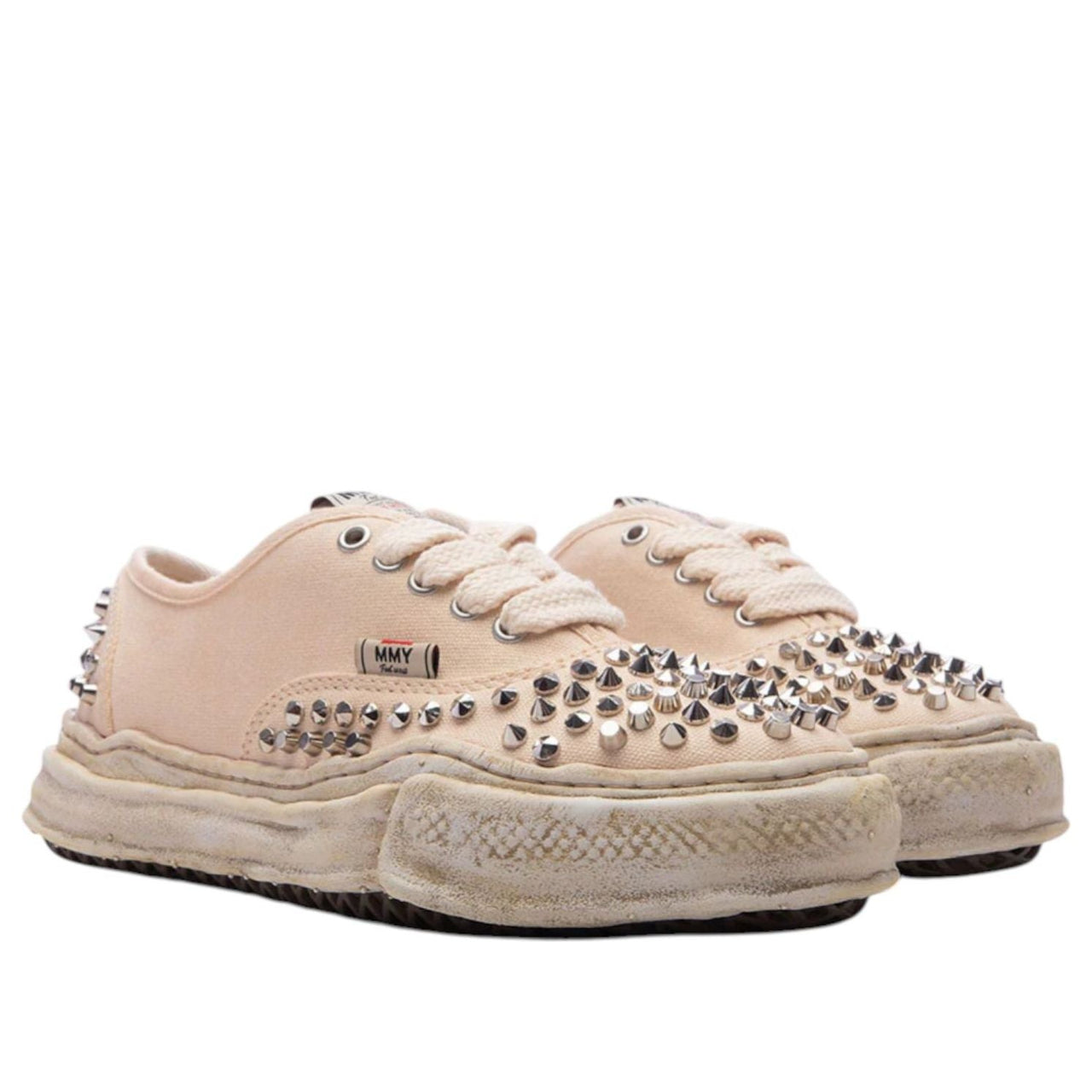 Maison MIHARA YASUHIRO Baker OG Sole Studded Canvas Low 'White' A13FW736-WHT