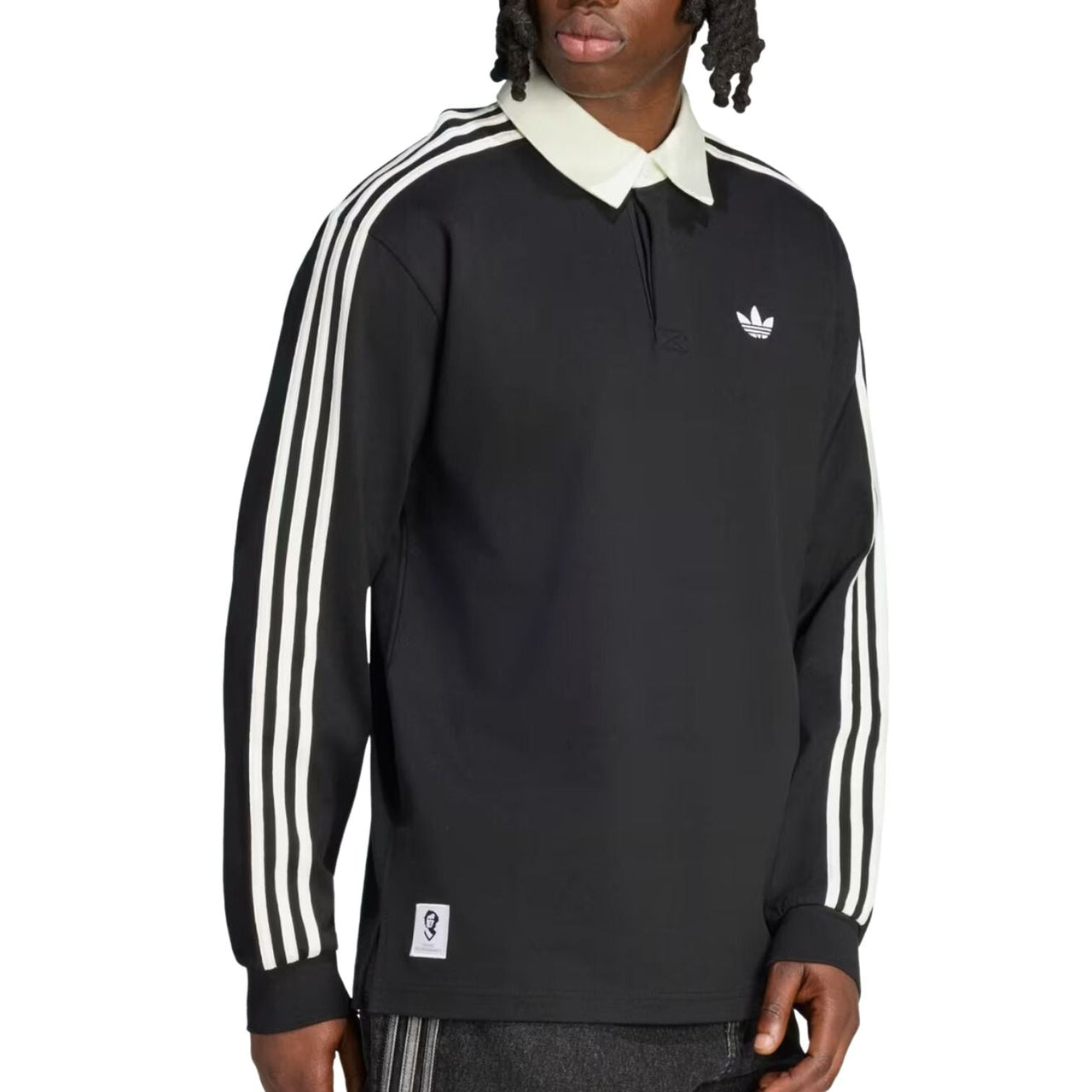 adidas x Beckenbauer WC26 OG Longsleeve Polo Shirt Asia Sizing 'Black' LE4544