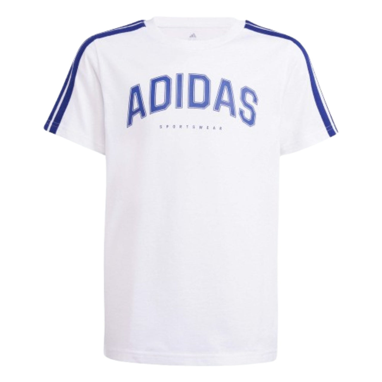 (GS) adidas Codes Collegiate Graphic T-Shirt Asia Sizing 'White Blue' JI6674