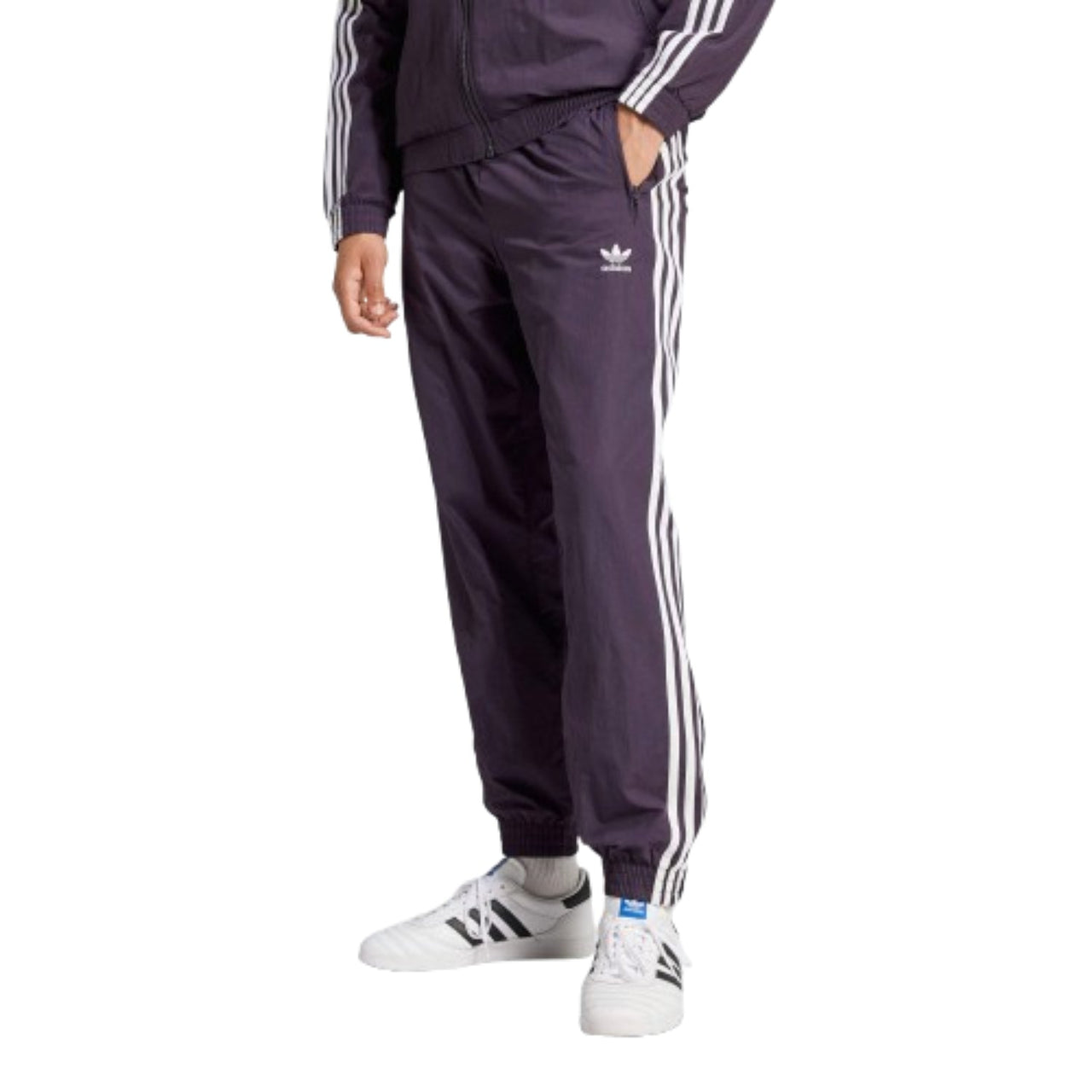 adidas Adicolor Sweat Firebird Track Pants Asia Sizing 'Purple White' IZ2412