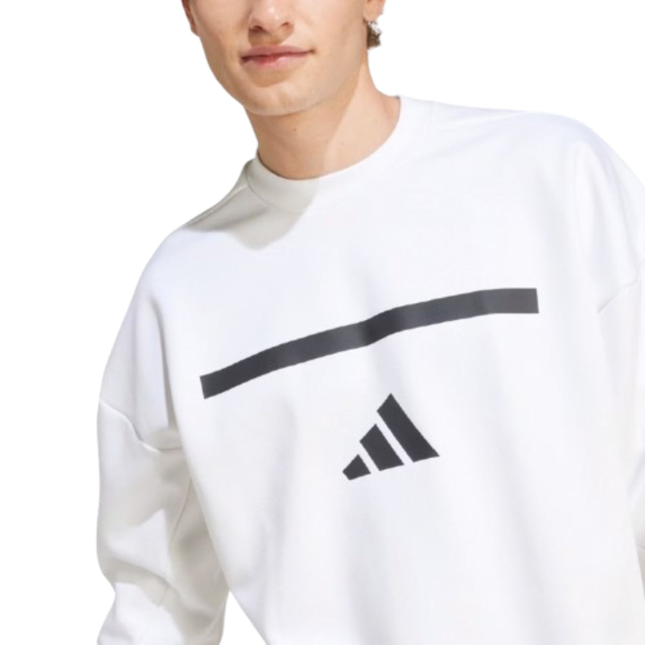 adidas New adidas Z.N.E. Sweatshirt Asia Sizing 'White Black' JF2451