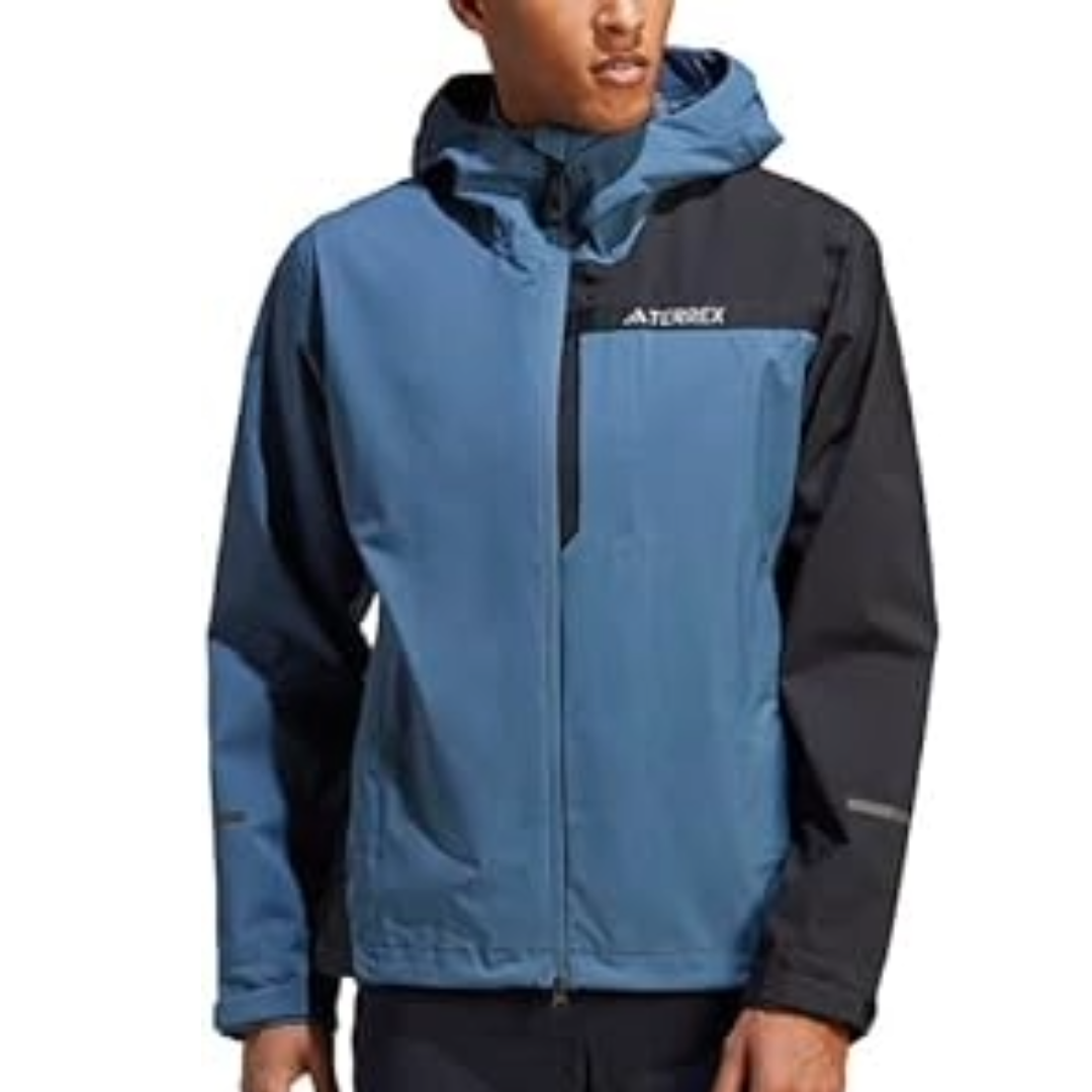 adidas Terrex Multi RAIN.RDY 2.5-Layer Rain Jacket 'Blue Black' HZ1383