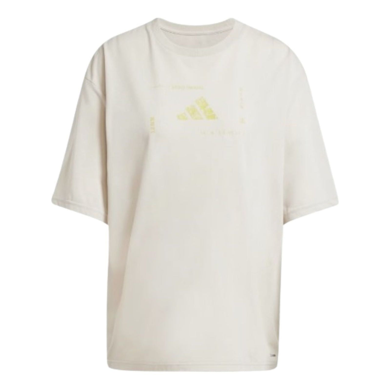 (WMNS) adidas Climacool Training Animal Logo Graphic T-Shirt Asia Sizing 'Beige' JJ1441