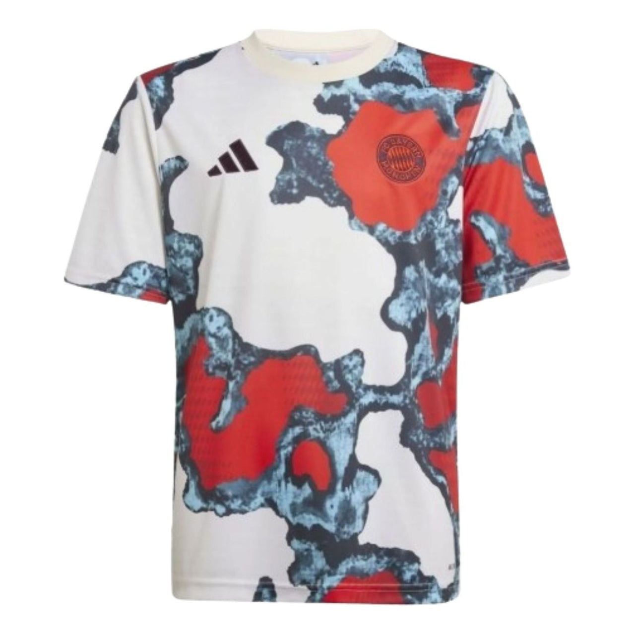 (GS) adidas FC Bayern 24/25 Pre-Match Jersey Asia Sizing 'Red White' JE6774
