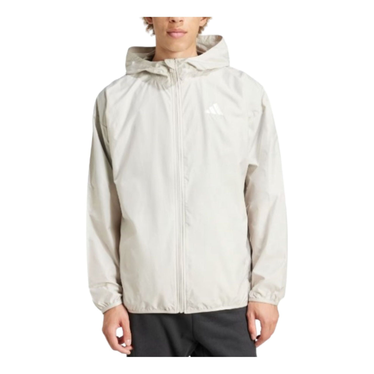adidas Essential Big Logo Sweat Windbreaker Jacket Asia Sizing 'White' IM7849