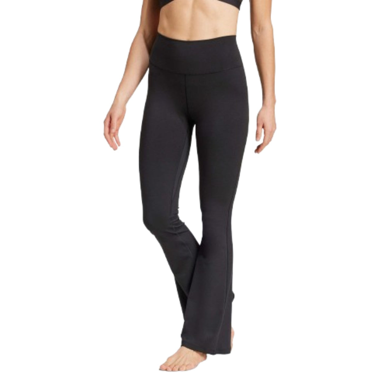 (WMNS) adidas All Me Flare Leggings Asia Sizing 'Black' JE8025