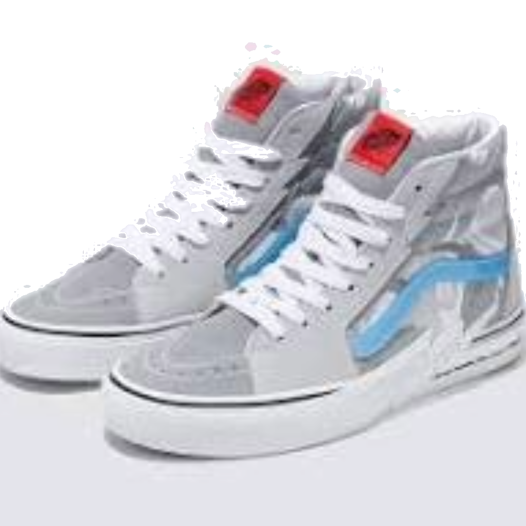 Vans x AAPE Sk8-Hi 'Grey White Blue' VN0A5JIVY311