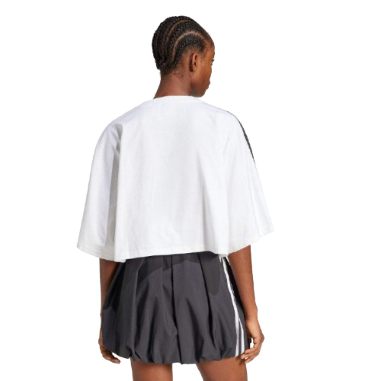 (WMNS) adidas Adilenium Season 3 Boxy Oversized T-Shirt Asia Sizing 'White Black' JY8886
