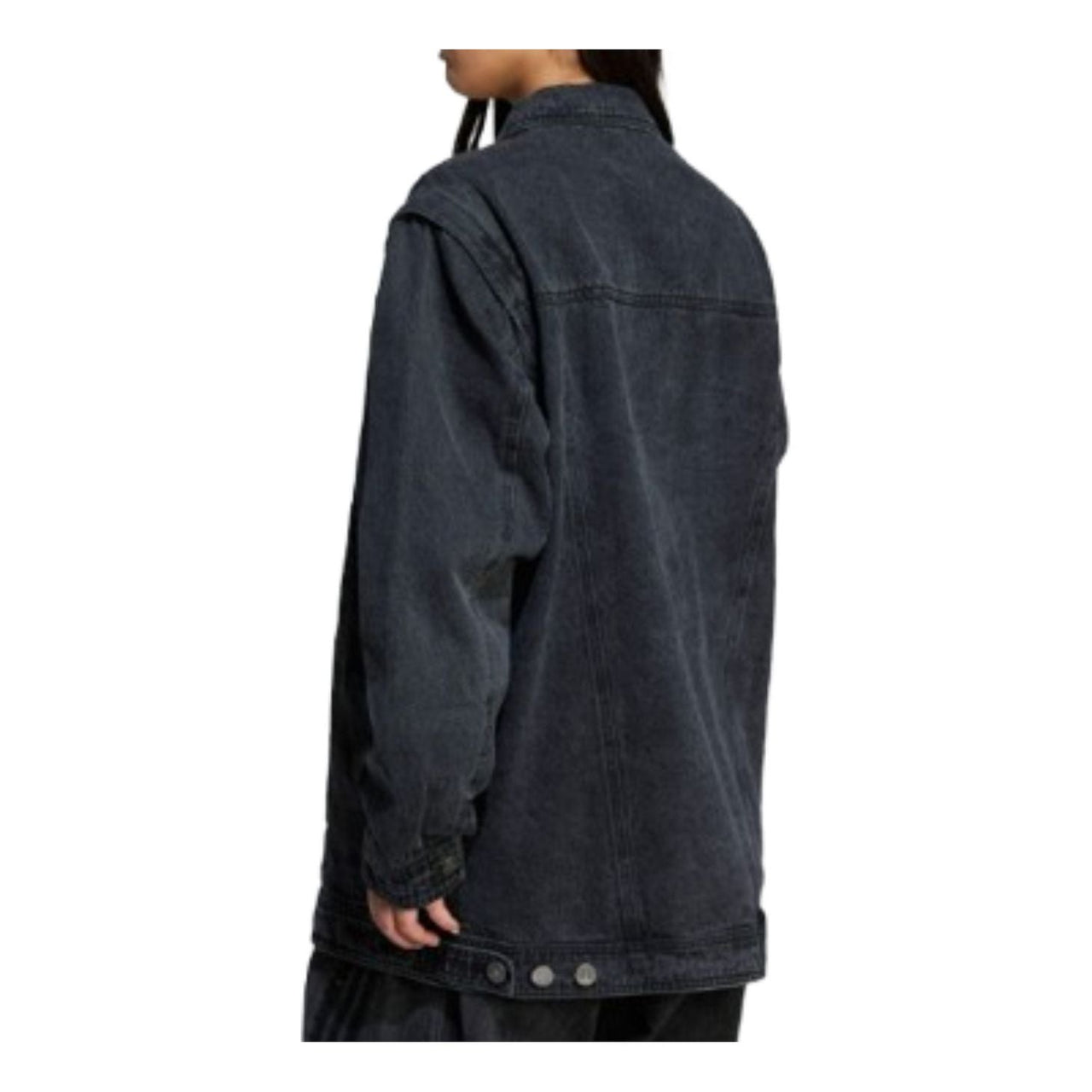 (WMNS) adidas Adilenium Season 3 Two-In-One Denim Shirt Jacket Asia Sizing 'Black' JY8882