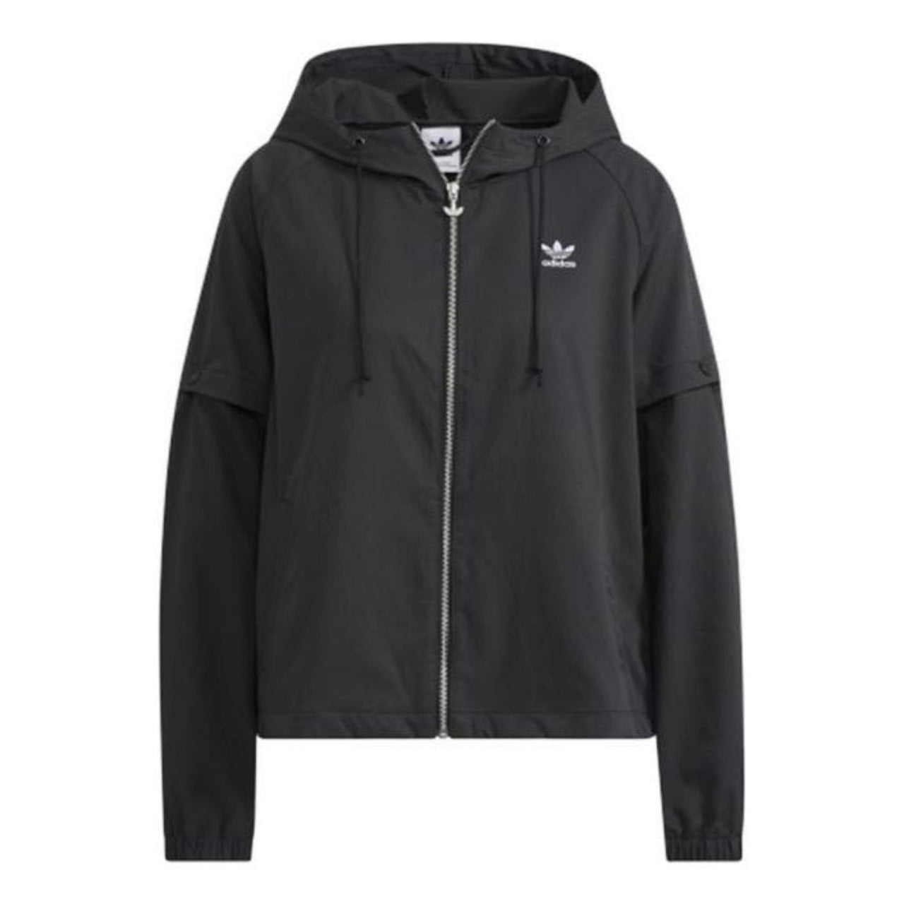 (WMNS) adidas AO Windbreaker Asia Sizing 'Black' HH9458