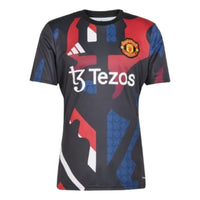 (GS) adidas Manchester United 24/25 Pre-Match Jersey 'Black Red Blue' JD7146