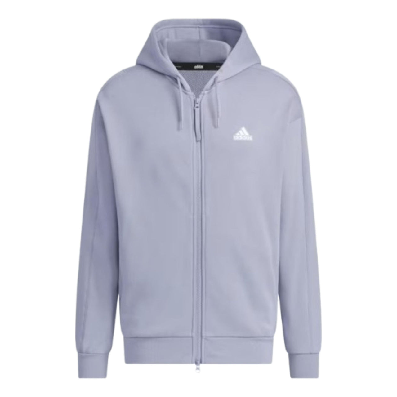 adidas Warding Pack Loose Fit French Terry Full Zip Hoodie Asia Sizing 'Purple Black' JG8598