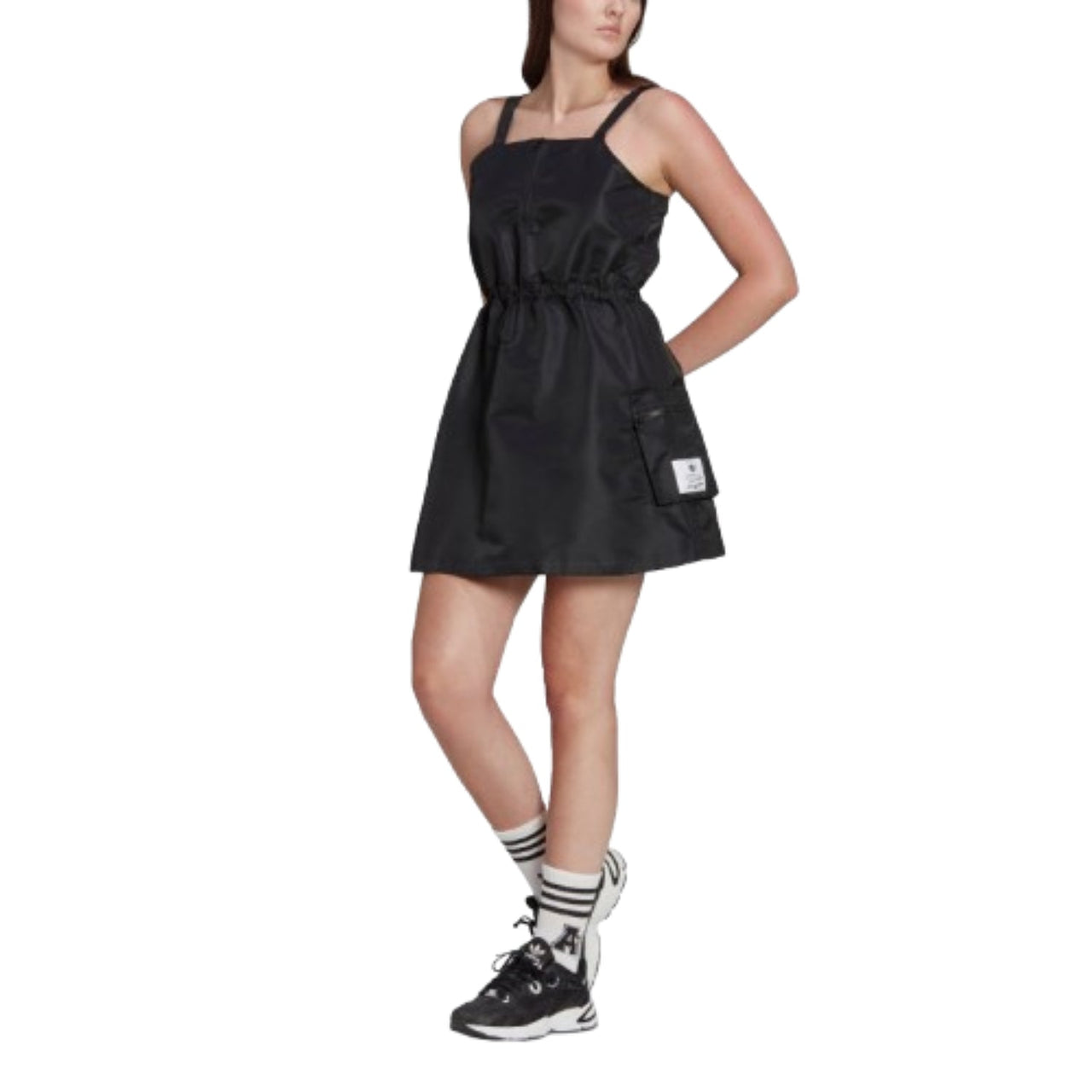 (WMNS) adidas Nylon Dress Asia Sizing 'Black' HL9066