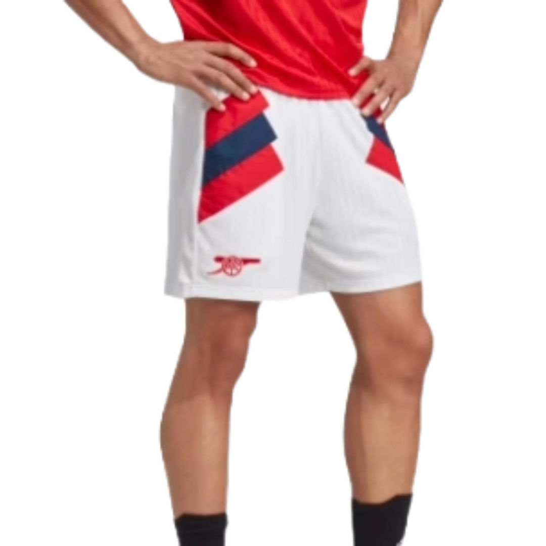 adidas Arsenal Icon Shorts Asia Sizing 'White Red' HT7150