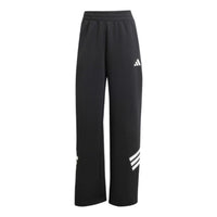 (WMNS) adidas Future Icons 3-Stripes Open-Hem Pants 'Black White' JE0150