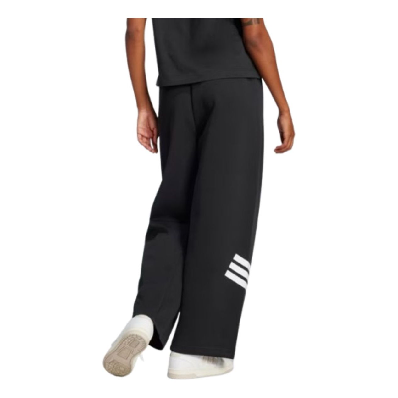 (WMNS) adidas Future Icons 3-Stripes Open-Hem Pants Asia Sizing 'Black White' JE0150