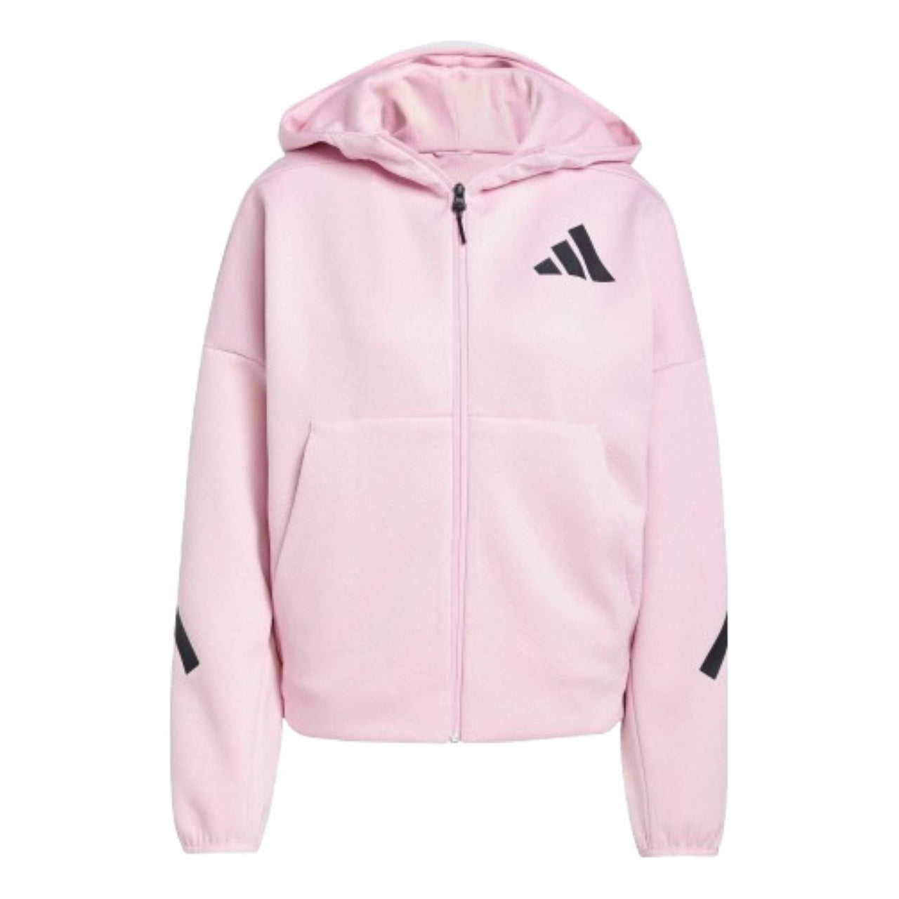 (WMNS) adidas Z.N.E. Full-Zip Hoodie Asia Sizing 'Pink Black' JC5393