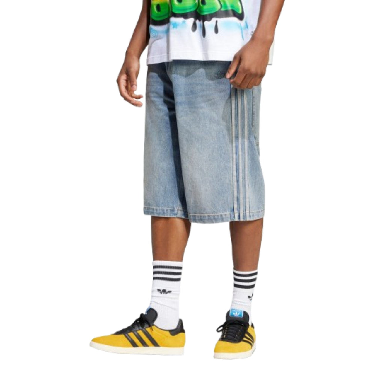adidas Adilenium Season 3 Denim Shorts Asia Sizing 'Blue' JY6290