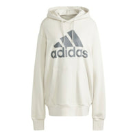 adidas Essentials French Terry Big Logo Hoodie 'White Grey' IY8992