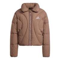 (WMNS) adidas Crop Down Jacket 'Brown' JG5932