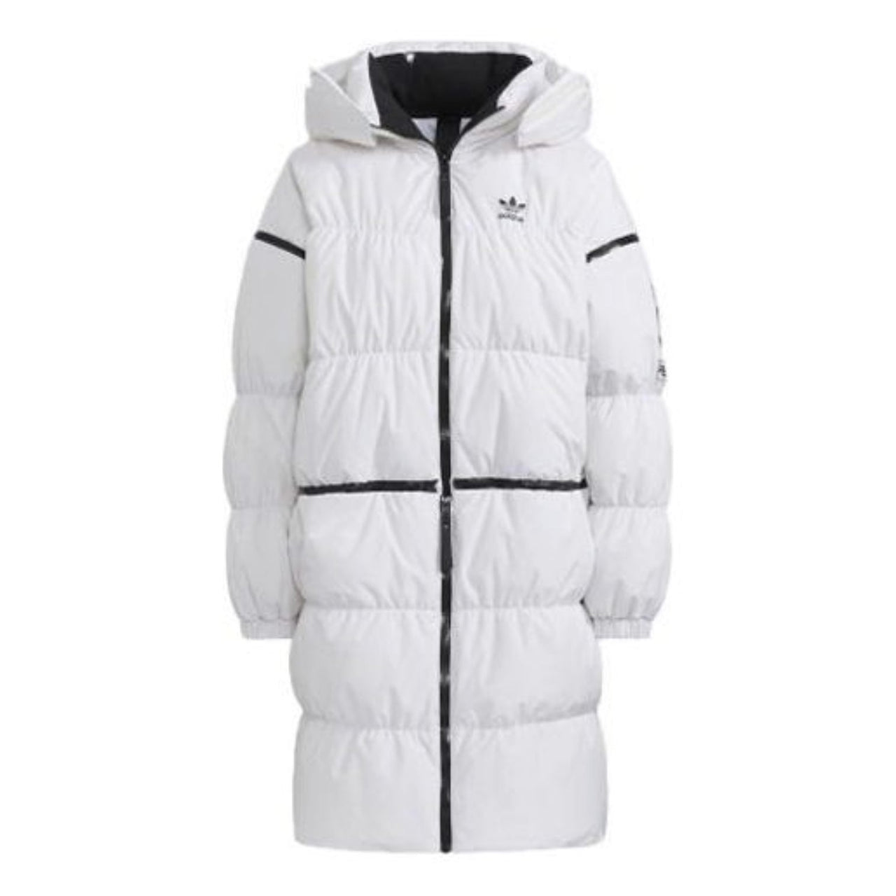 (WMNS) adidas Long Zip Down Jacket Asia Sizing 'White' HF1582